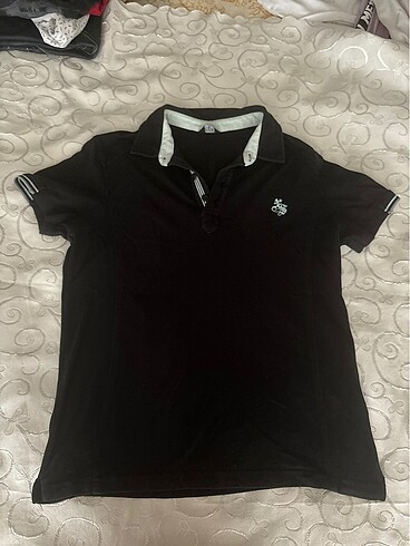 Polo yaka lacivert tişört