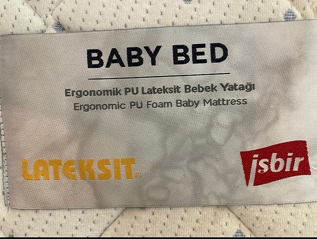 Beden beyaz Renk İşbir yatak baby bed 60*120