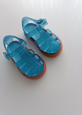 Mavi Tokalı Erkek Çocuk Terliği 13 cm hiç kullanılmadı