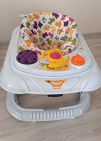 Renkli Desenli Bebek Yürüteci