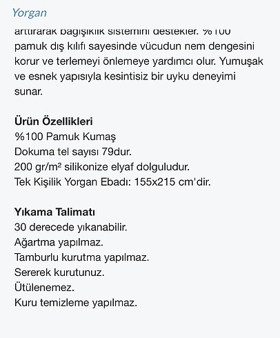 Beden beyaz Renk Yataş melatonin destekleyici yorgan