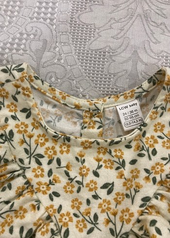 LC Waikiki Uzun Kollu Fırfırlı Bohem Kız Elbisesi