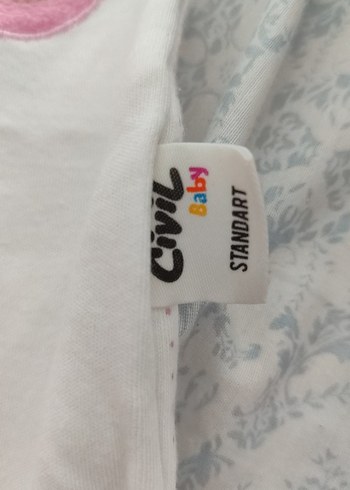 Civil Düğmeli Nakışlı Pembe Bebek Tulumu