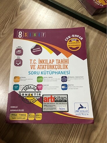 Paraf yayınları 8. Sınıf inkılap soru bankası