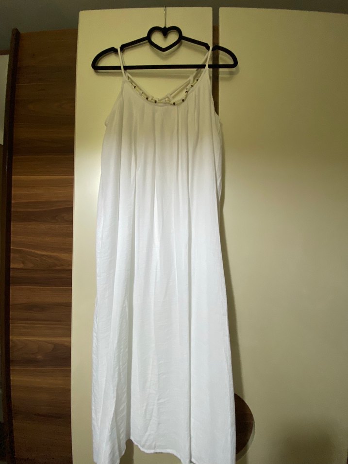 Uzun Beyaz elbise - Görsel 2