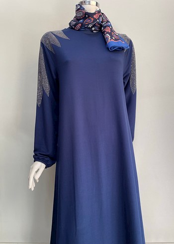Zara Omzu taşlı abaya elbise