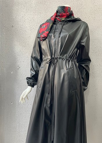 Deri ceket yağmurluk - Görsel 3