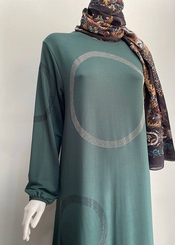 Beden Taşlı abaya elbise