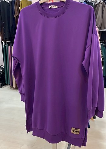 Mor Uzun Kollu Salaş Tunik