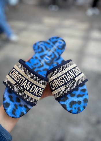 Christian Dior Kadın Mavi Terlik
