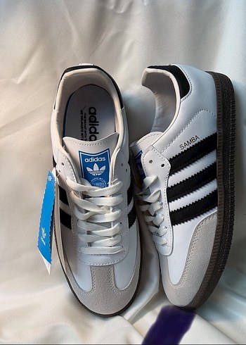 Adidas Siyah Beyaz erkek samba Spor Ayakkabı
