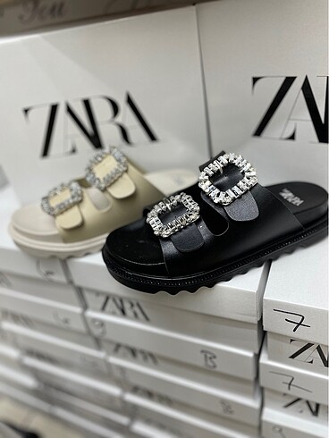 Zara taşlı terlik
