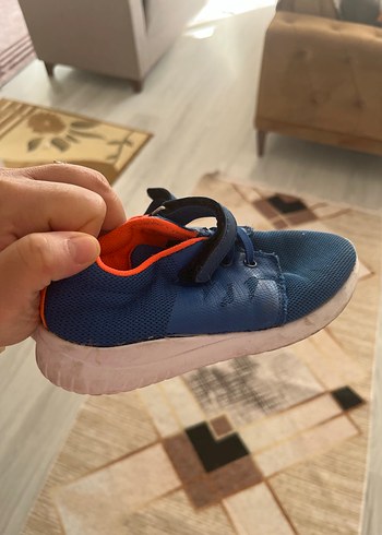 Erkek Çocuk Mavi Cırtlı spor ayakkabı - Görsel 3