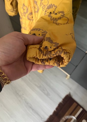 LC Waikiki Sarı Desenli Erkek Bebek Tulum