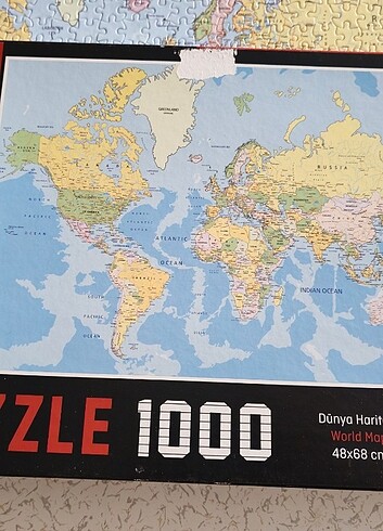  Dünya haritası puzzle 