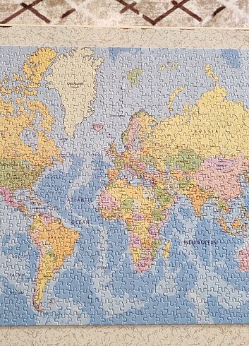  Beden Dünya haritası puzzle 