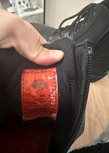 Harley Davidson Siyah Deri Bot 43 numara - Görsel 5