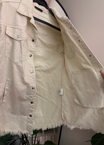 Bej Denim Ceket - Görsel 5