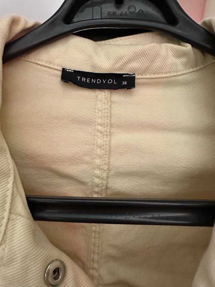 Bej Denim Ceket - Görsel 3