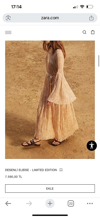 Zara Zara model elbise limited edıtıon