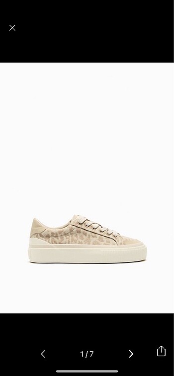 Zara leopar desenli ayakkabı