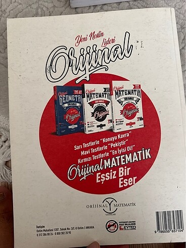  Beden Orjinal ayt matematik soru bankası