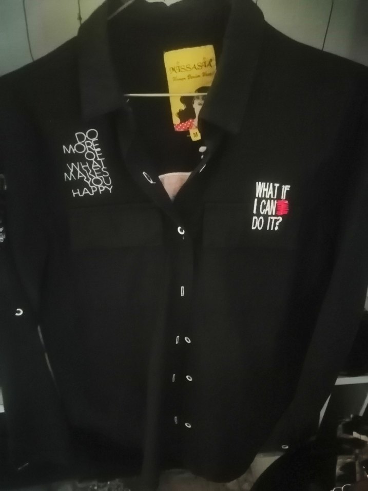 Siyah Düğmeli Rock Punk Kadın Ceket - Görsel 3