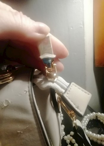 IPEKYOL Beyaz Kadın Kemerli Clutch Çanta - Görsel 3