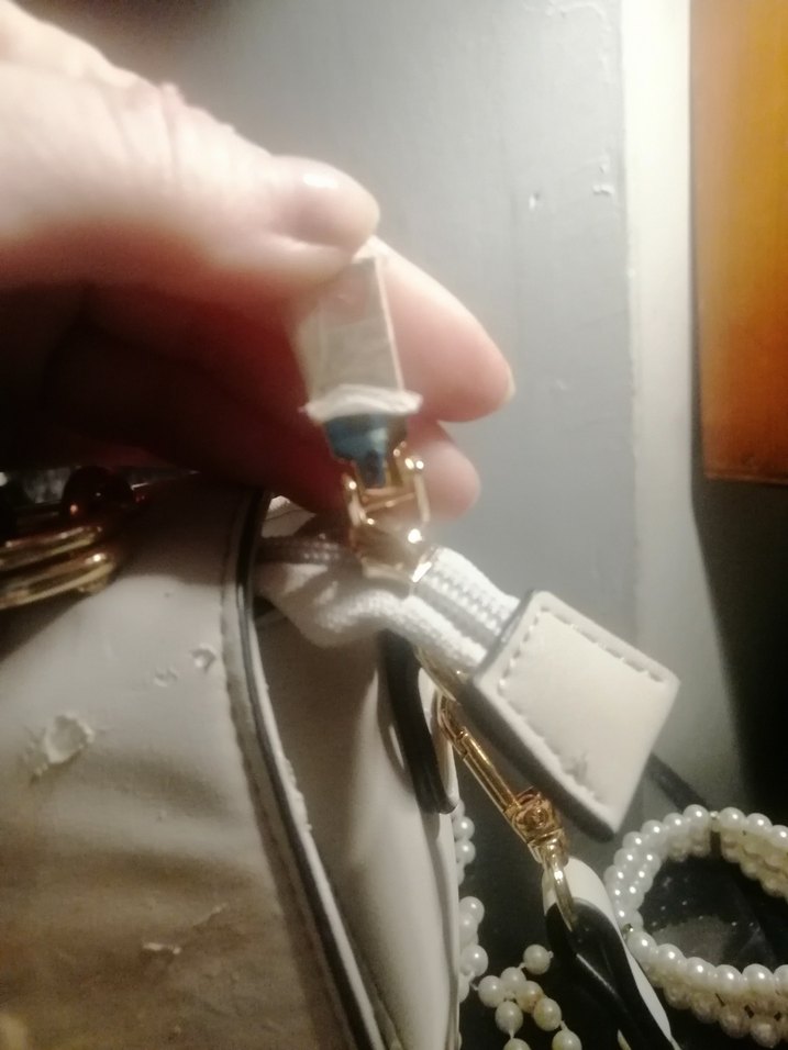 IPEKYOL Beyaz Kadın Kemerli Clutch Çanta - Görsel 3