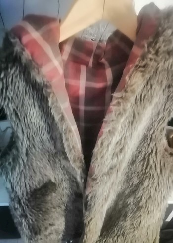 Gri Kürklü Kadın Yelek - Görsel 4