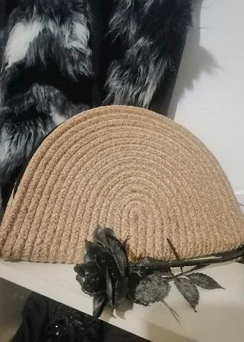 Bej Bohem Püsküllü Kadın Portföy Çanta - Görsel 4