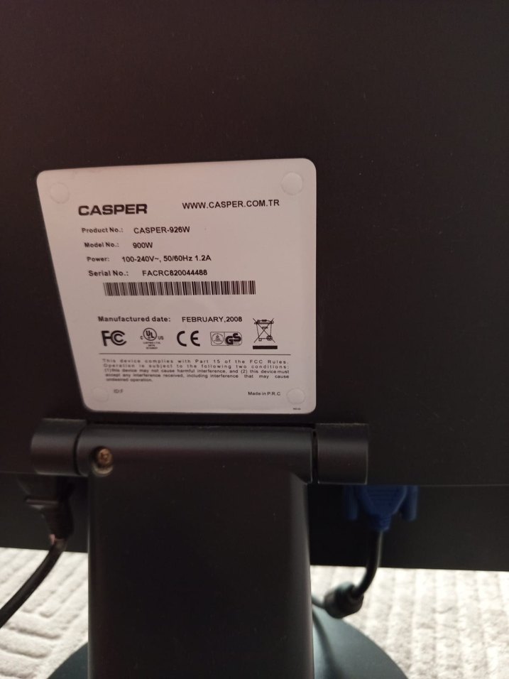 Gri Renkli Bilgisayar Monitörü - Görsel 3