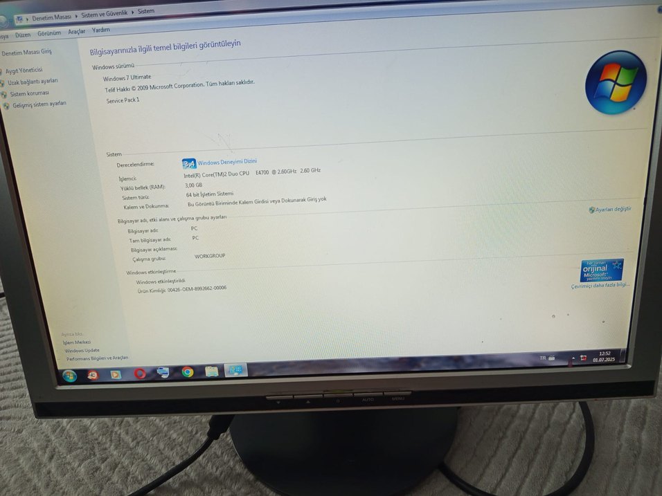 Gri Renkli Bilgisayar Monitörü - Görsel 4