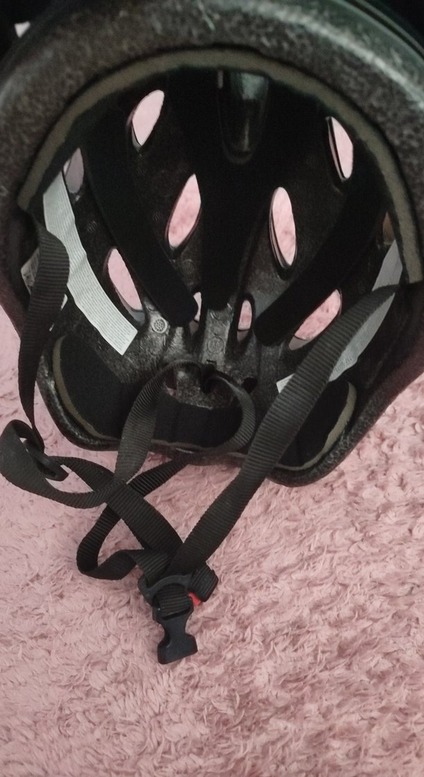 Siyah Plastik Biker bisiklet Kaskı - Görsel 3