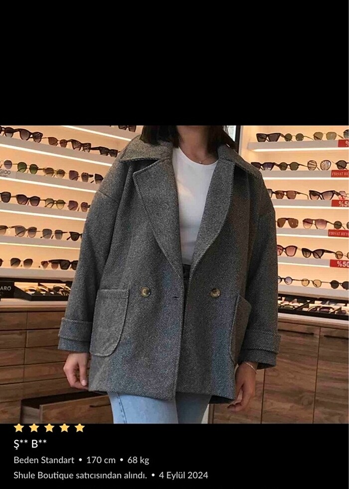 Kadın kaşe kaban - Görsel 3