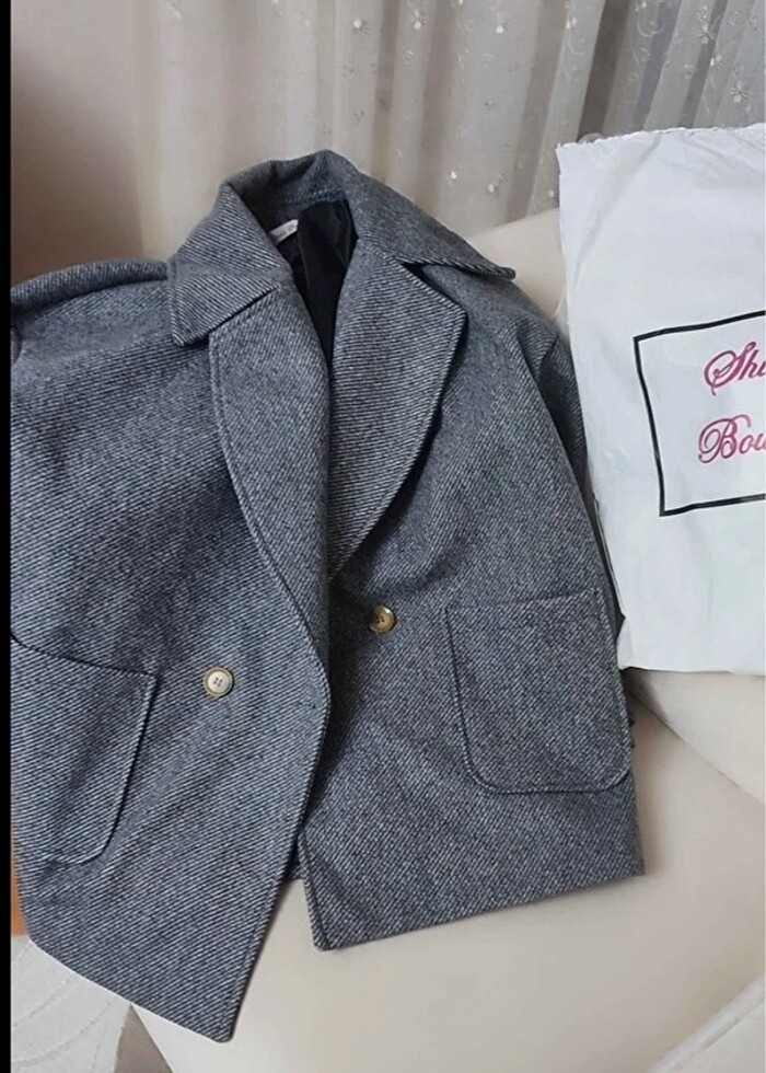 Kadın kaşe kaban - Görsel 5