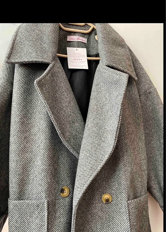 Kadın kaşe kaban - Görsel 4