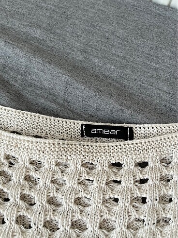 Zara Kadın triko delikli crop