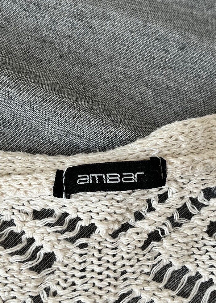 Kadın triko delikli hırka ceket - Görsel 3