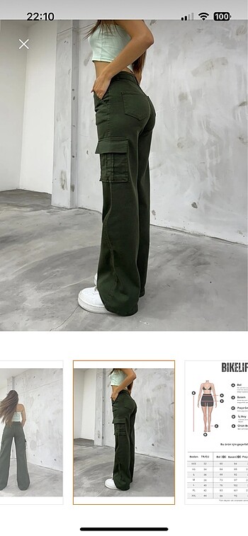 Kadın Kargo pantalon pantolon - Görsel 4