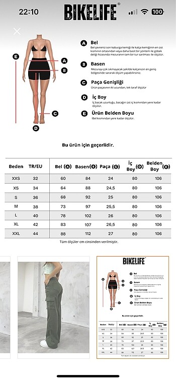 Kadın Kargo pantalon pantolon - Görsel 5