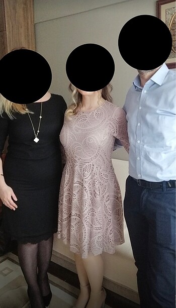 H&M Dantel detaylı elbise - Görsel 4