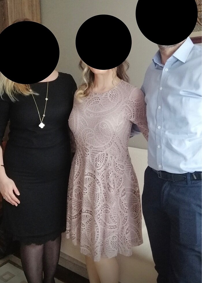 H&M Dantel detaylı elbise - Görsel 4