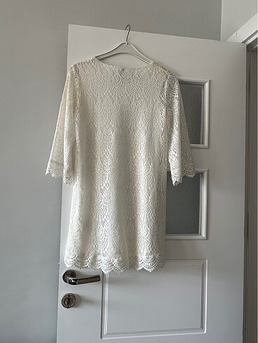 H&M Dantel Detaylı Elbise - Görsel 2