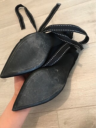 36 Beden siyah Renk Bağcılklı ayakkabı