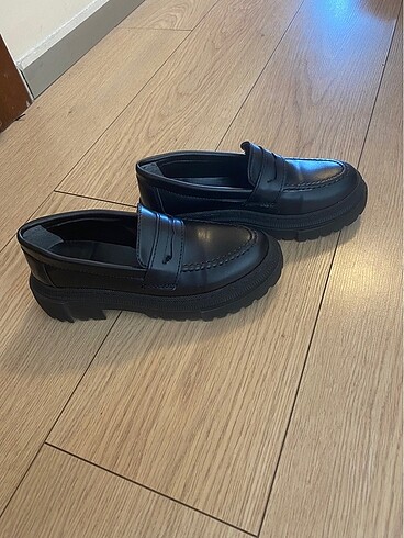 Zara Siyah oxford ayakkabı