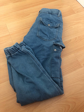 38 Beden mavi Renk Kargo model kot pantolon