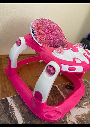 Renkli Pembe Bebek Yürüteci