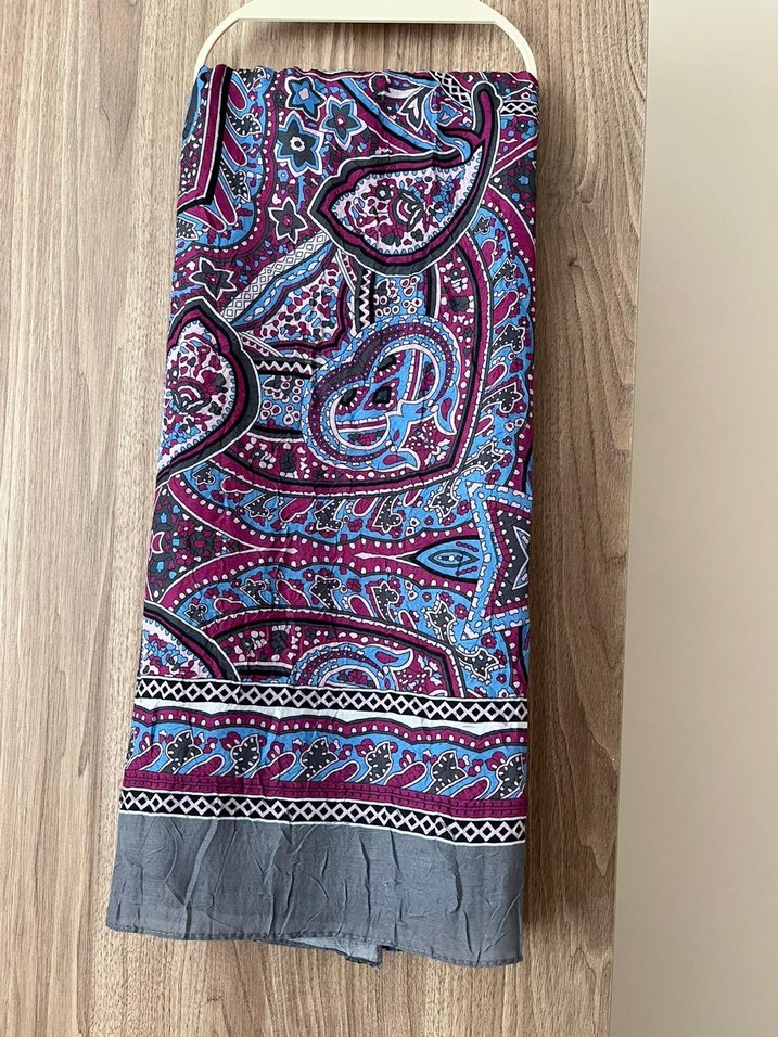 Renkli Bohem Kadın  Şal - Görsel 4