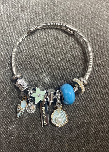 Turkuaz Boncuklu Bohem Kadın Bileklik - Görsel 2